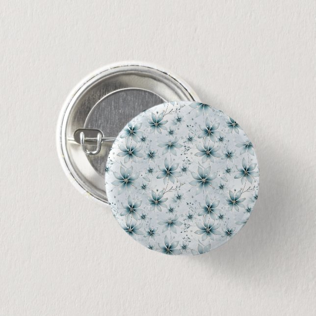 A snowflake winter event decor button (Front & Back)
