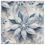 A snowflake winter event decor fabric