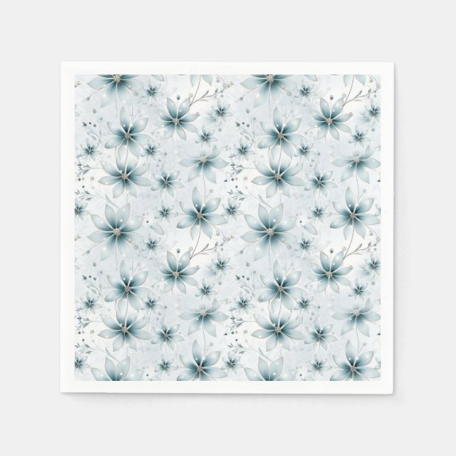A snowflake winter event decor napkins (Front)