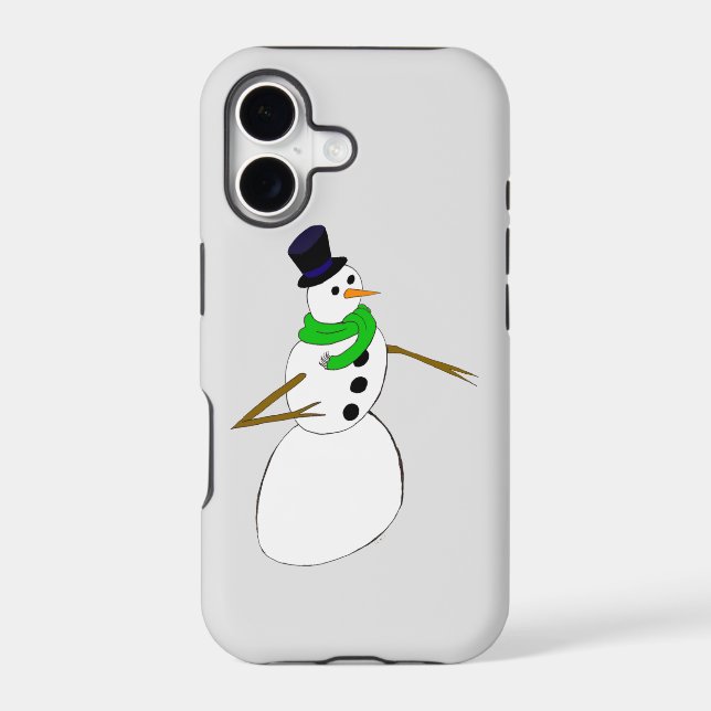a snowman   iphone case (Back)