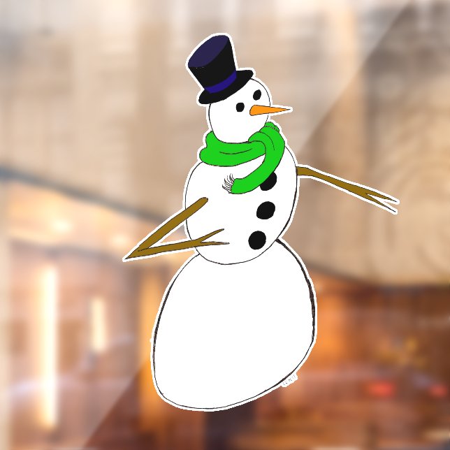 a snowman window cling (Sheet 2)