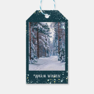 A Snowy Path in the Forest  Gift Tags