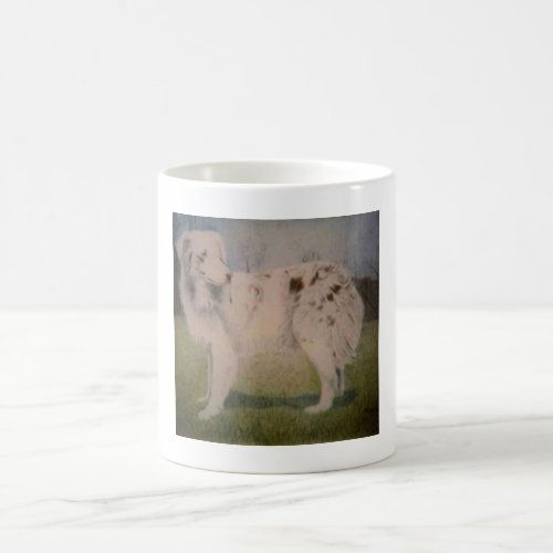A soaring eagle at home in a sunset sky coffee mug