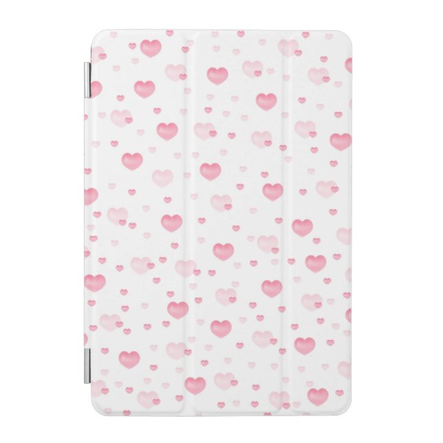 A soft and romantic pattern featuring pastel pink  iPad mini cover (Front)