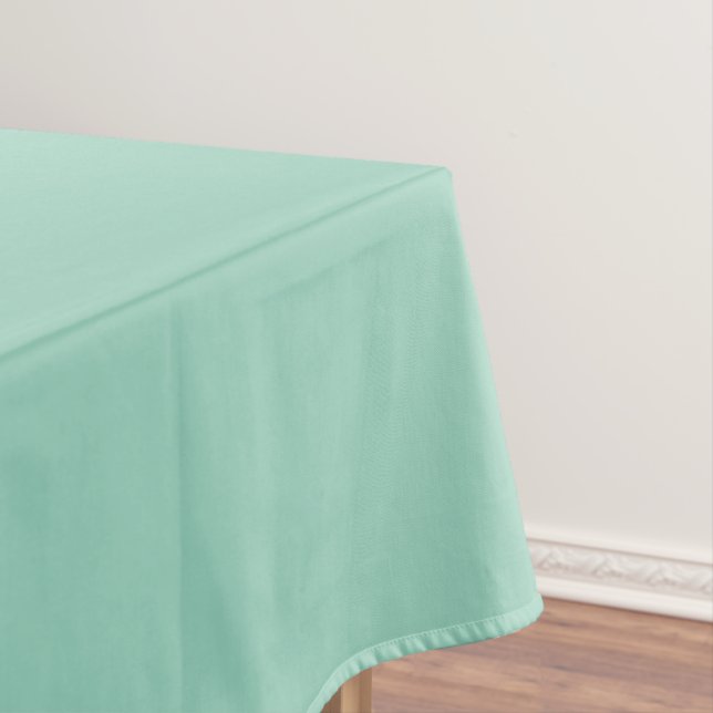A soft mint muted solid color. tablecloth (In Situ)