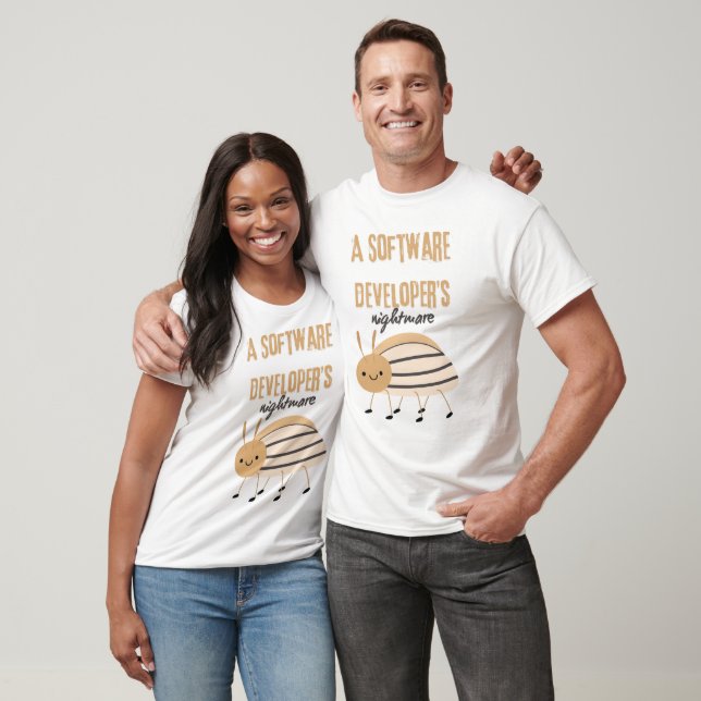 A software developer nightmare cute bug T-Shirt (Unisex)