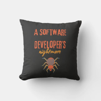 A software developers nightmare funny  throw pillow
