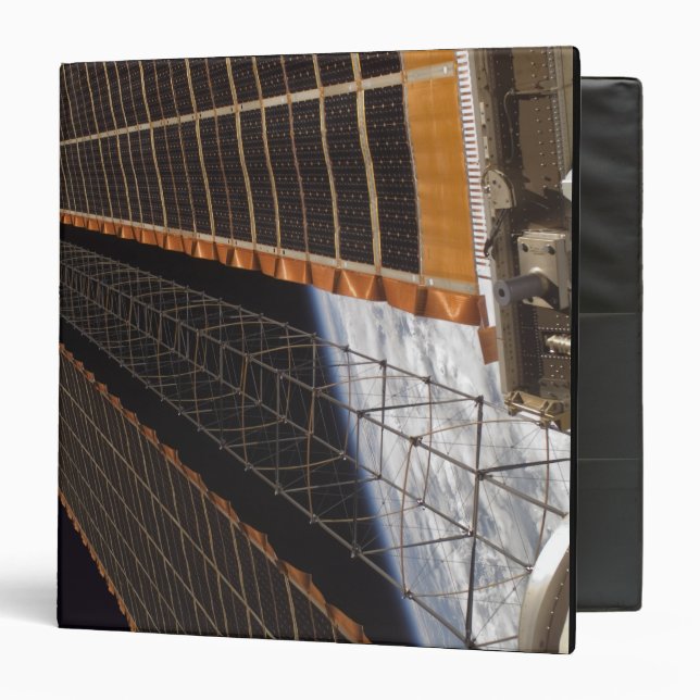 A solar array wing 3 ring binder (Front/Inside)