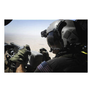 A soldier provides security photo print