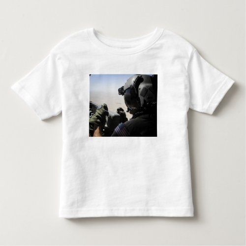 A soldier provides security toddler t_shirt