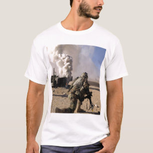 A Soldier reacts to a controlled explos T-Shirt
