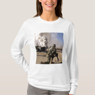 A Soldier reacts to a controlled explos T-Shirt