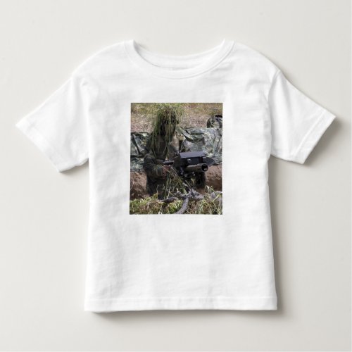 A soldier with MK_19 grenade launcher Toddler T_shirt