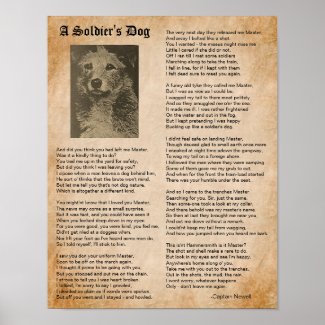 A Soldier's Dog, Inspiring War Poem