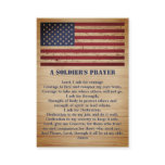 A Soldier's Prayer American Flag Military Business Card A Soldier's Prayer American Flag Military Business Card