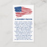 A Soldiers Prayer Military Patriotic American Flag Business Card