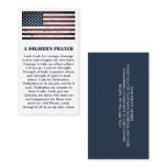 A Soldier's Prayer Military USA American Flag Busi Business Card A Soldier's Prayer Military USA American Flag Busi Business Card