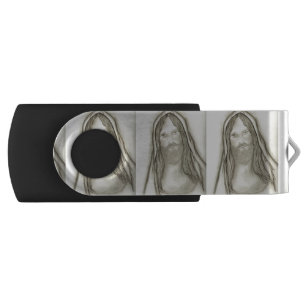 A Solemn Jesus Flash Drive