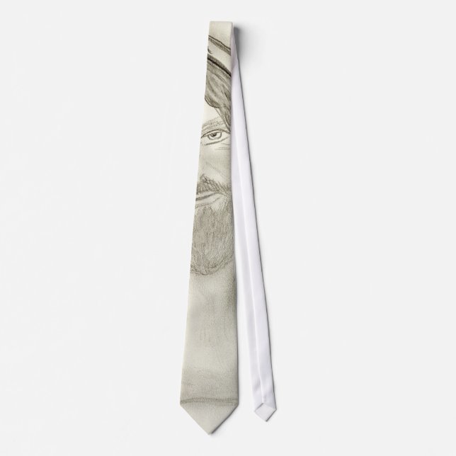 A Solemn Jesus Neck Tie (Front)