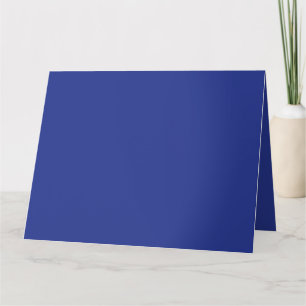 A solid blue background with no other visible elem card