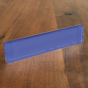 A solid blue background with no other visible elem desk name plate