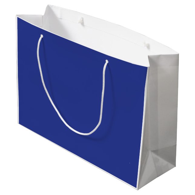 A solid blue background with no other visible elem large gift bag (Back Angled)