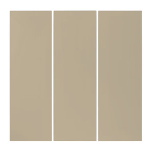 A solid brown background with a smooth, uniform te triptych