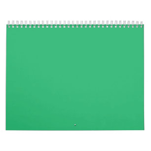 A solid green square positioned on a white backdro calendar