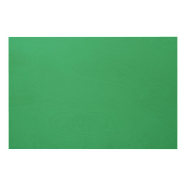 A solid green square positioned on a white backdro wood wall art (Front)