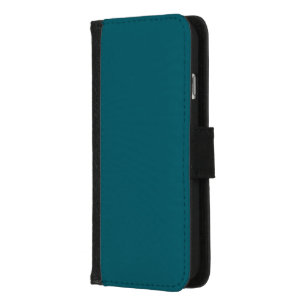 A solid teal color fills the entire image iPhone 8/7 wallet case