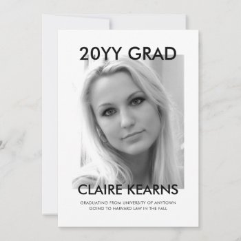 A Solid Year Graduation Announcement by mistyqe at Zazzle