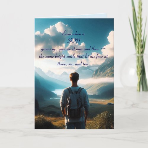 A SON BIRTHDAY CARD