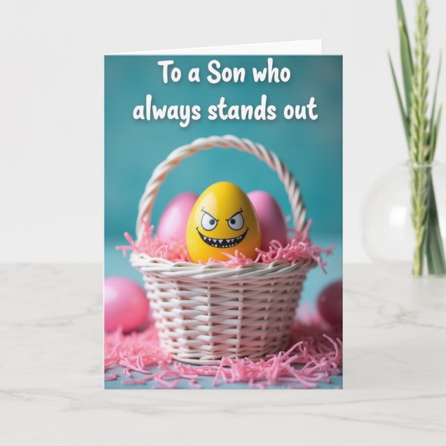 A Son Who Stands Out Easter Card (Front)