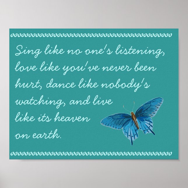 A Song Poster (Front)