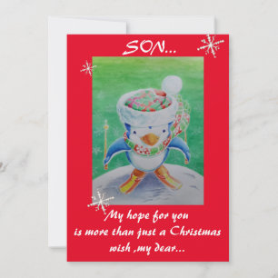 A son's Christmas card