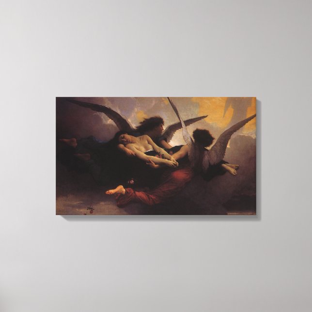 A Soul Brought to Heaven by Bouguereau Canvas Print (Front)