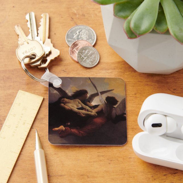 A Soul Brought to Heaven by Bouguereau Keychain (Desk)