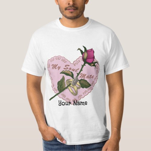 A Soul Mate Rings Rose T_Shirt