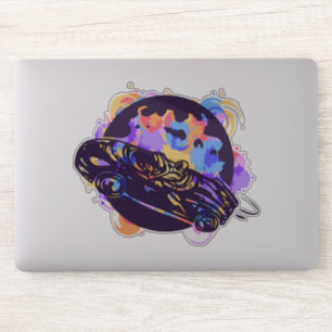 A space car sticker