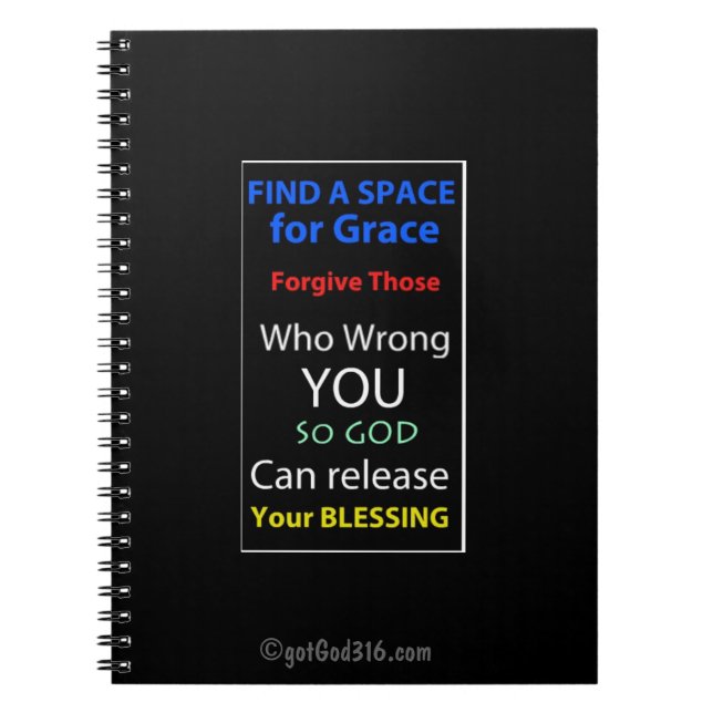 A Space for Grace gotGod316.com Notebook (Front)