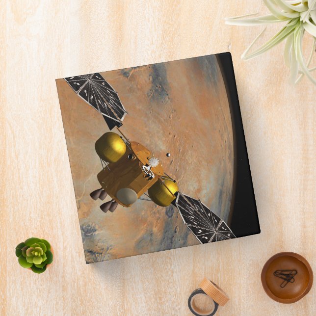 A Spacecraft Orbiting Mars. 3 Ring Binder (In Situ)