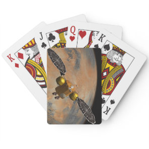 A Spacecraft Orbiting Mars. Poker Cards