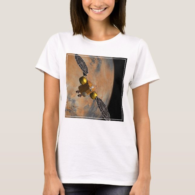 A Spacecraft Orbiting Mars. T-Shirt (Front)