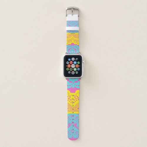 A Spanish floral colourful art_ design 2 Apple Watch Band