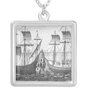 A Spanish 'Guarda Costa' Silver Plated Necklace