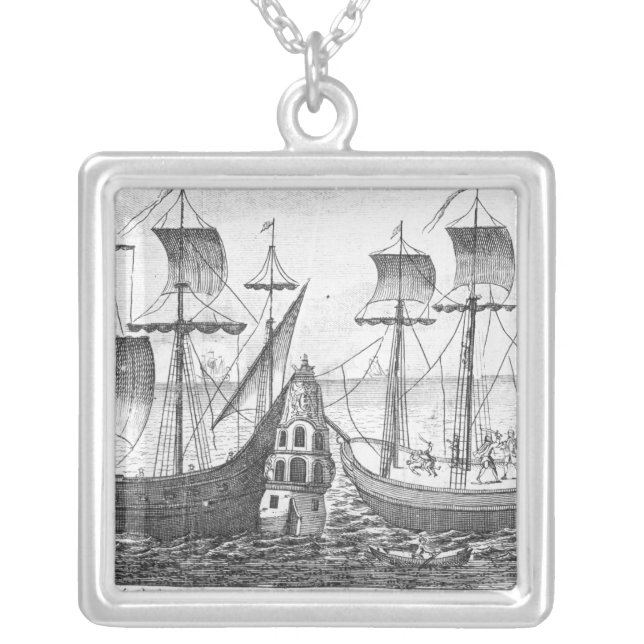 A Spanish 'Guarda Costa' Silver Plated Necklace (Front)