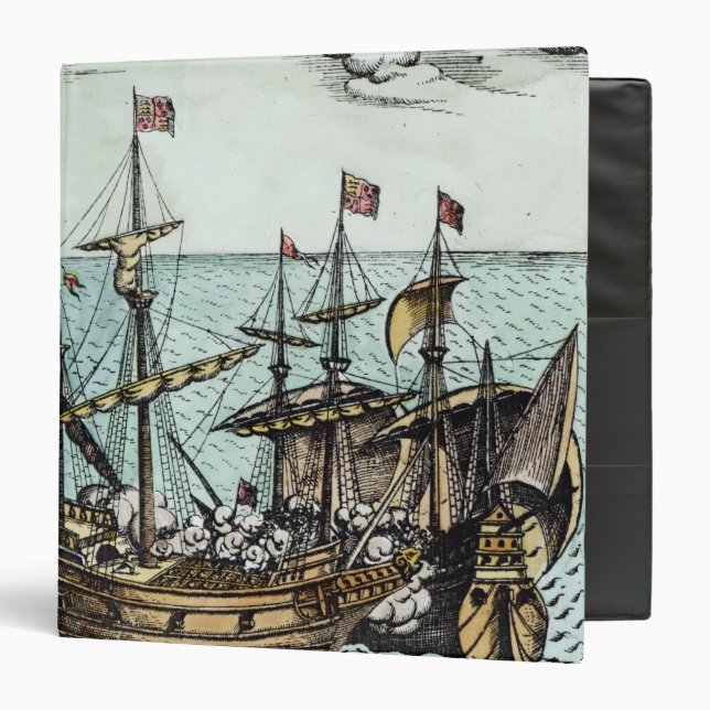 A Spanish Treasure Ship 3 Ring Binder (Front/Inside)