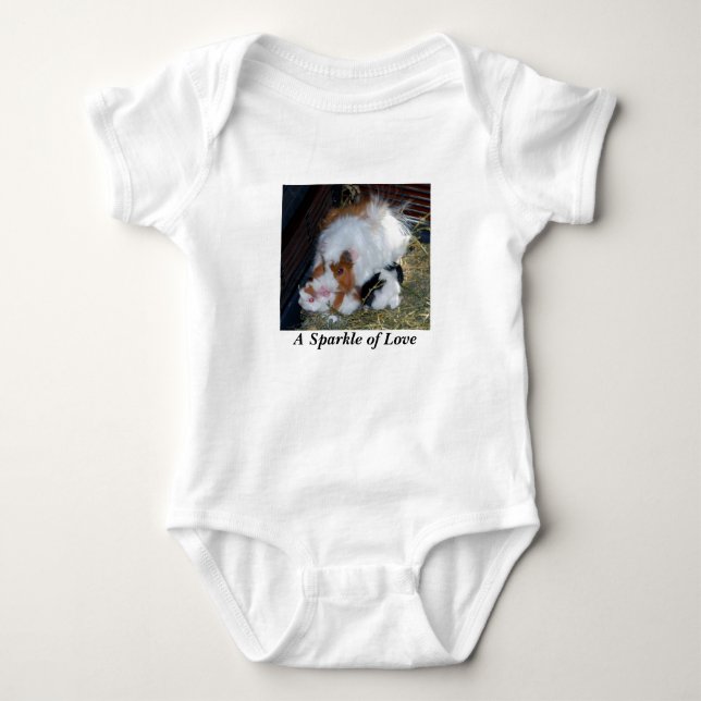 A Sparkle of Love - Guinea Pig Baby Bodysuit (Front)