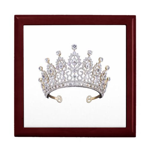 A sparkling diamond tiara gift box