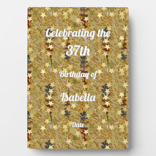 A Special Celebration Any Age Birthday Plaque (Front)